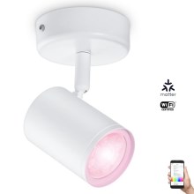 WiZ - LED RGBW Prigušiva reflektorska svjetiljka IMAGEO 1xGU10/4,9W/230V CRI 90 Wi-Fi bijela