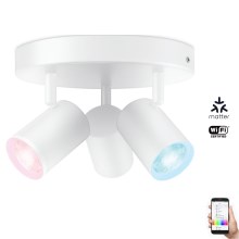 WiZ - LED RGBW Prigušiva reflektorska svjetiljka IMAGEO 3xGU10/4,9W/230V 2200-6500K Wi-Fi CRI 90 bijela