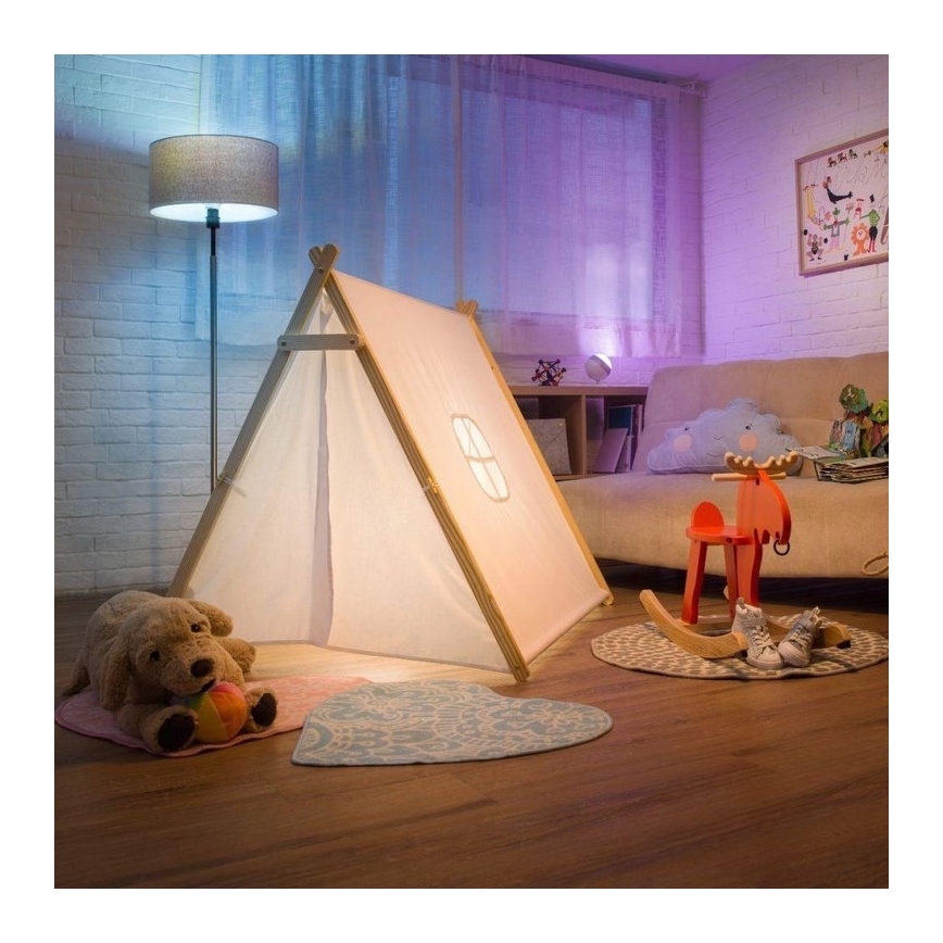 WiZ -LED RGBW Prigušiva stolna lampa QUEST LED/13W/230V 2200-6500K Wi-Fi crna