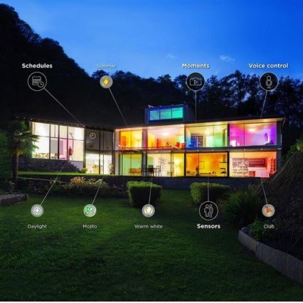 WiZ - LED RGBW Prigušiva stolna lampa SPIRIT LED/13W/230V Wi-Fi 2200-6500K