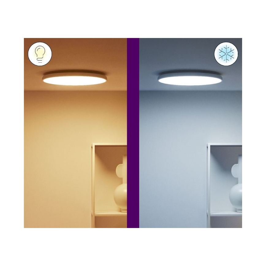 WiZ - LED RGBW Prigušiva stropna svjetiljka RUNE LED/21W/230V 2700-6500K Wi-Fi bijela