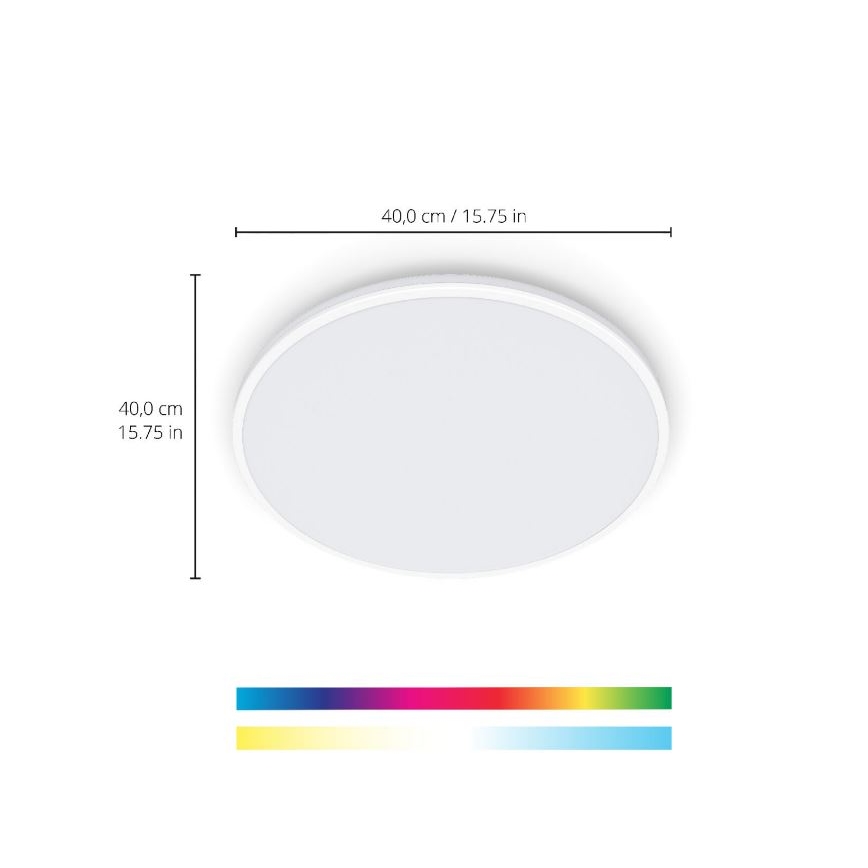 WiZ - LED RGBW Prigušiva stropna svjetiljka RUNE LED/21W/230V 2700-6500K Wi-Fi bijela