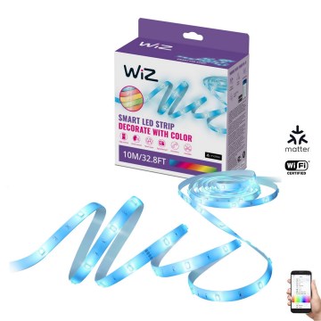 WiZ - LED RGBW Prigušiva traka 10m LED/12W/230V 2700-6500K Wi-Fi