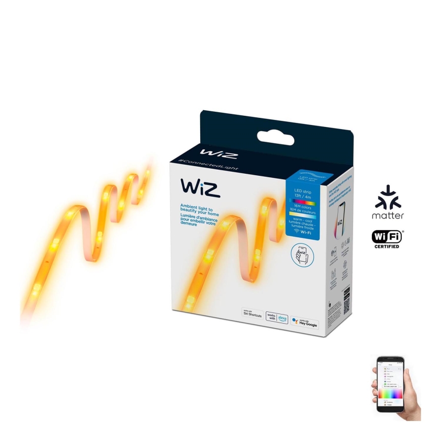 WiZ - LED RGBW Prigušiva traka 4m LED/13W/230V 2700-6500K Wi-Fi