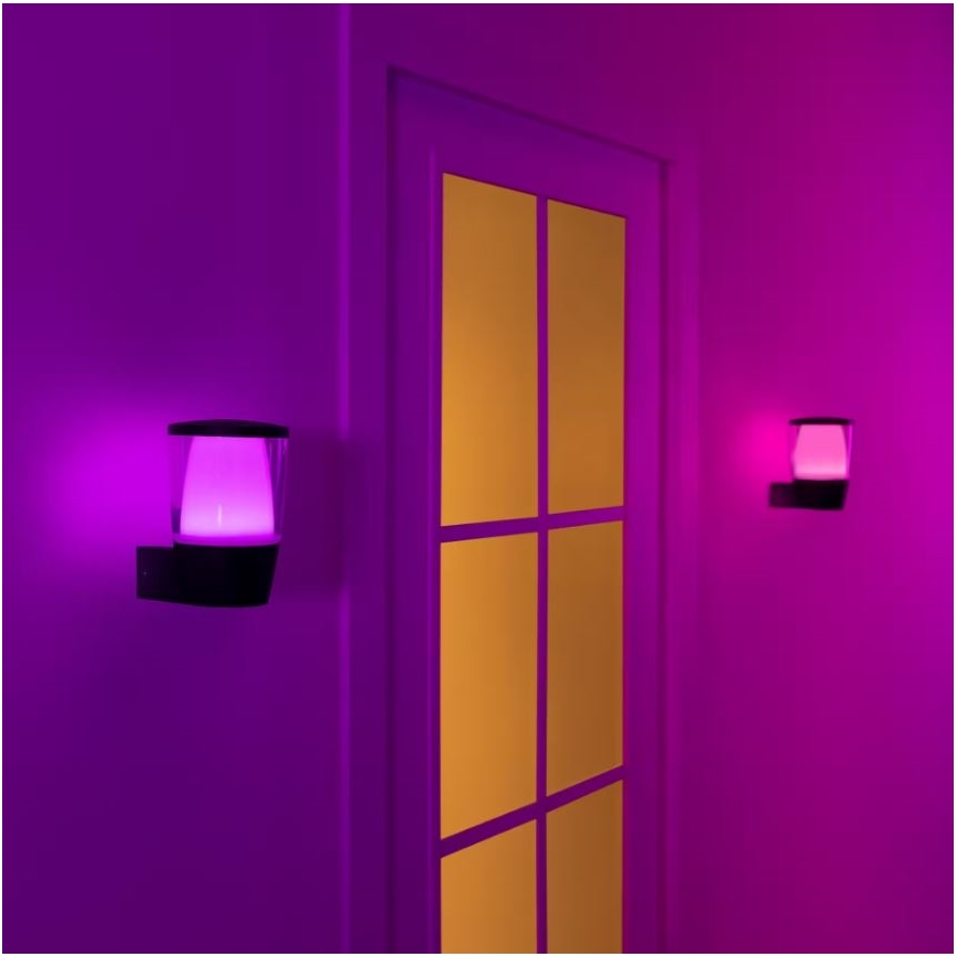 WiZ - LED RGBW Prigušiva vanjska zidna svjetiljka ELPAS LED/8,5W/230V 2700–5000K IP44 Wi-Fi