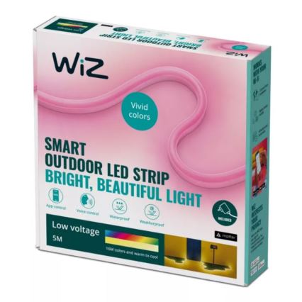 WiZ - LED RGBW Prigušiva vanjska traka 5m LED/24W/230V 2700-5000K Wi-Fi IP65