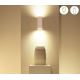 WiZ - LED RGBW Prigušiva zidna svjetiljka UP&DOWN 2xGU10/4,7W/230V 2200-6500K Wi-Fi CRI 90 bijela