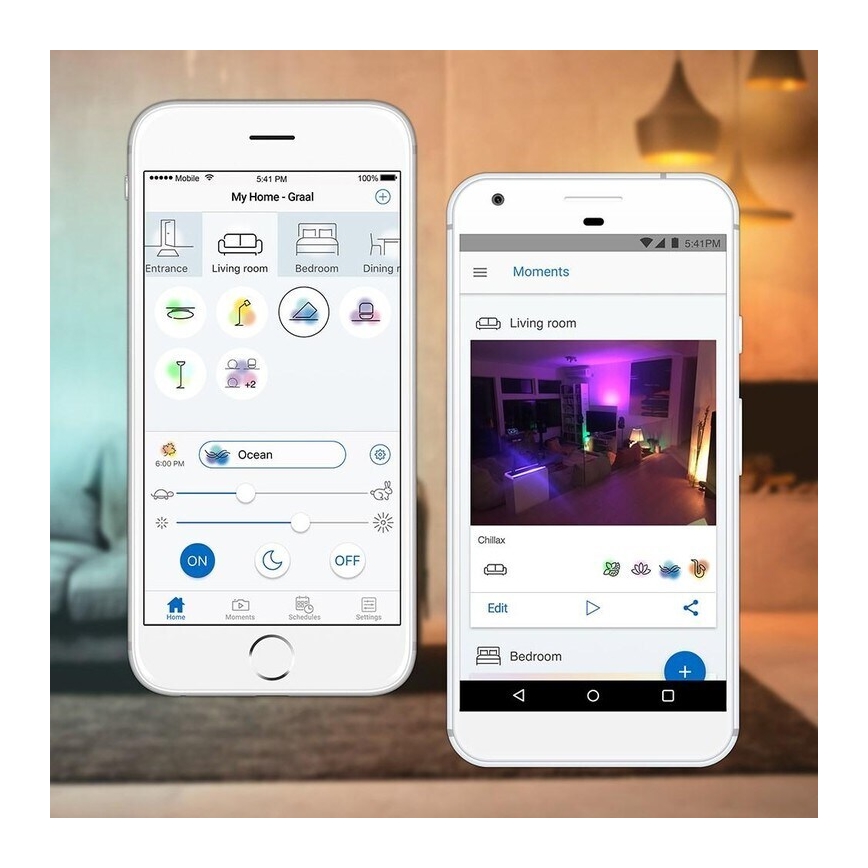 WiZ - LED RGBW Prigušivi luster na sajli ELIXIR LED/15W/230V 2200-6500K Wi-Fi + daljinski upravljač