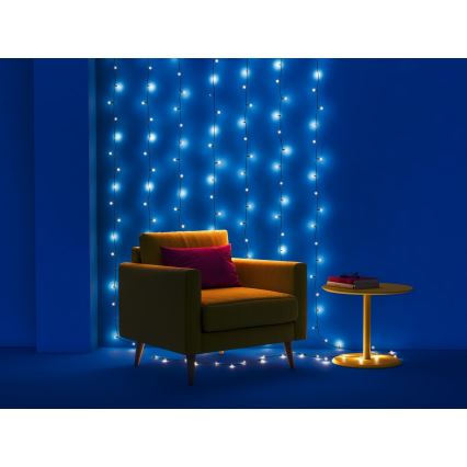 WiZ - LED RGBW Prigušivi vanjski lanac 160xLED 20m IP44 2700-5000K Wi-Fi