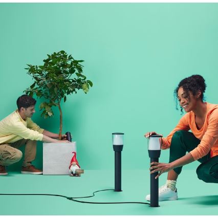 WiZ - LED RGBW vanjska svjetiljka s prigušivanjem ELPAS LED/4,8W/12/230V 2700-5000K IP65 Wi-Fi