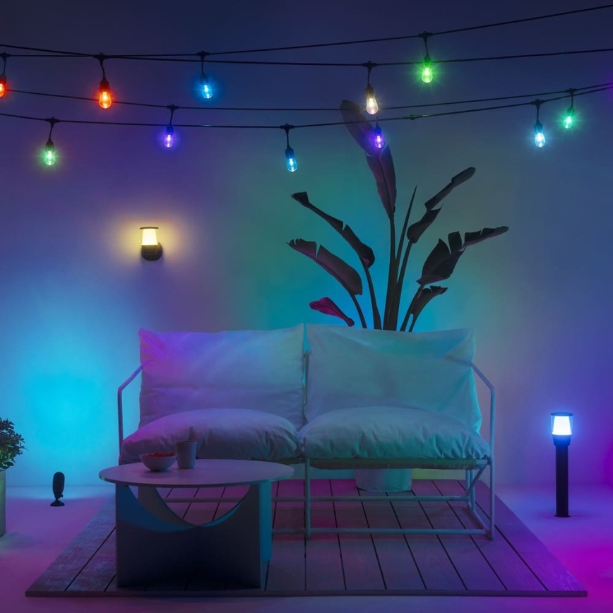 WiZ - LED RGBW vanjska svjetiljka s prigušivanjem ELPAS LED/4,8W/12/230V 2700-5000K IP65 Wi-Fi