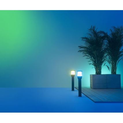 WiZ - LED RGBW vanjska svjetiljka s prigušivanjem ELPAS LED/4,8W/12/230V 2700-5000K IP65 Wi-Fi