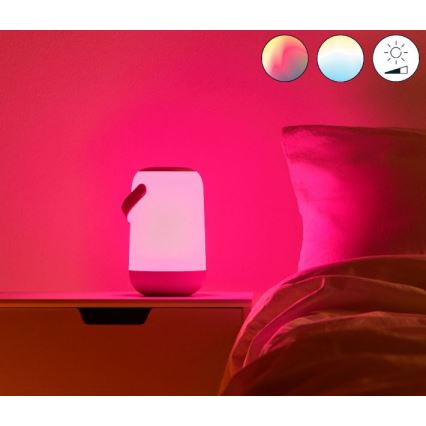WiZ - LED RGBW prijenosna lampa s prigušivanjem MOBILE LED/13,5W/5V 2200-6500K Wi-Fi 1800 mAh
