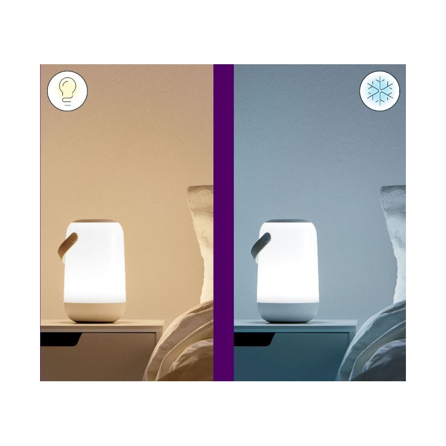 WiZ - LED RGBW prijenosna lampa s prigušivanjem MOBILE LED/13,5W/5V 2200-6500K Wi-Fi 1800 mAh