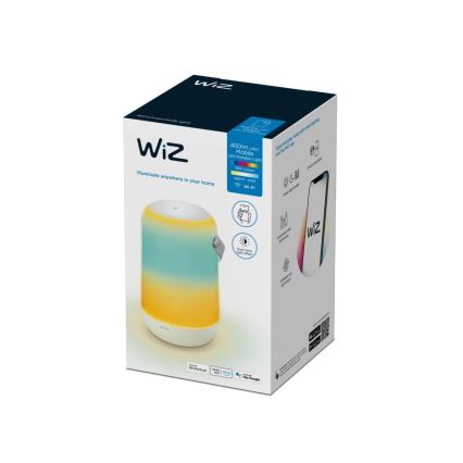 WiZ - LED RGBW prijenosna lampa s prigušivanjem MOBILE LED/13,5W/5V 2200-6500K Wi-Fi 1800 mAh