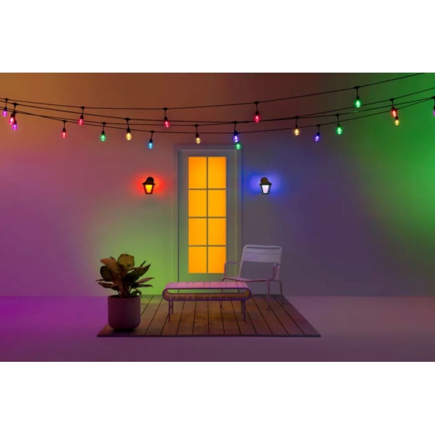 WiZ - LED RGBW vanjsko zidno svjetlo s prigušivanjem LED/9,5W/230V 2700-5000K IP44 Wi-Fi