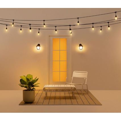 WiZ - LED RGBW vanjsko zidno svjetlo s prigušivanjem LED/9,5W/230V 2700-5000K IP44 Wi-Fi