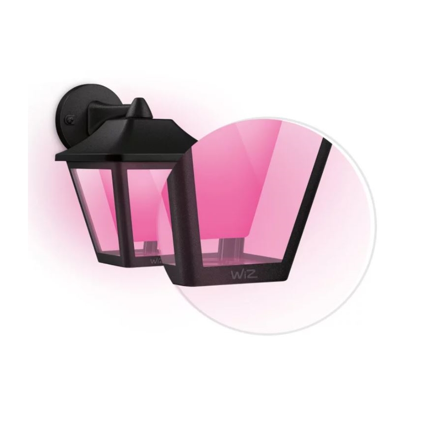 WiZ - LED RGBW vanjsko zidno svjetlo s prigušivanjem LED/9,5W/230V 2700-5000K IP44 Wi-Fi