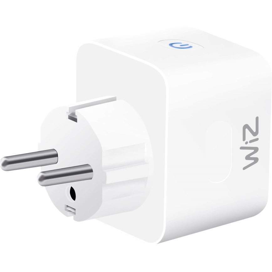 WiZ - Pametna utičnica F 2300W + power meter Wi-Fi SCHUKO