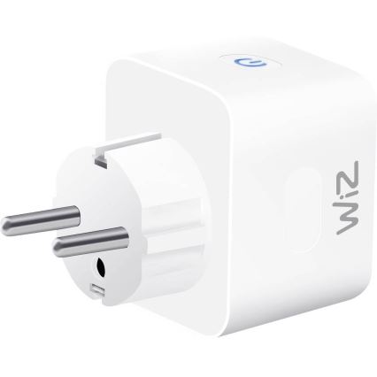 WiZ - Pametna utičnica F 2300W + power meter Wi-Fi SCHUKO