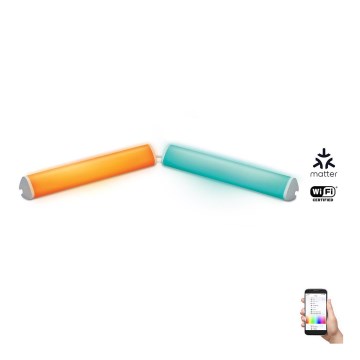 WiZ - SET 2x LED RGBW Dimmabilna lampa BAR LED/5,5W/230V 2200-6500K Wi-Fi