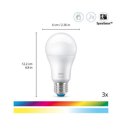 WiZ - Set za nadzor kućanstva: 1x kamera + 3x LED RGB žarulja A60 E27/8,5W/230V Wi-Fi