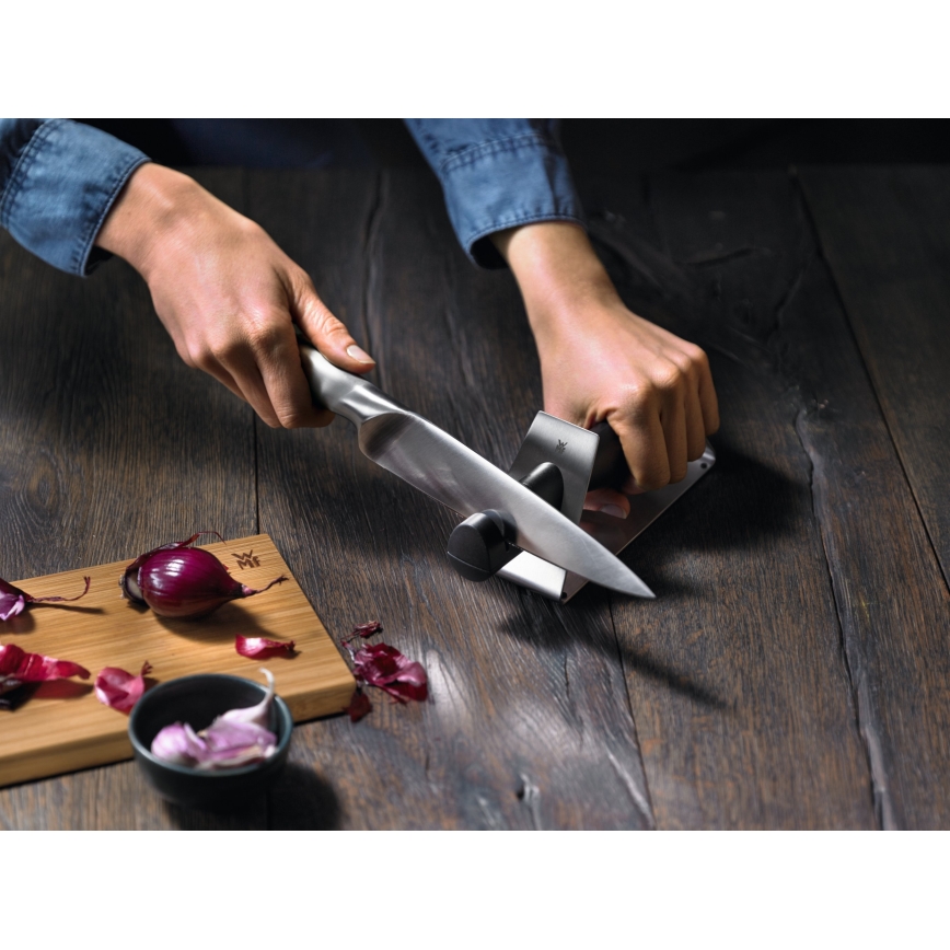 WMF - Oštrač noževa GOURMET 22,3 cm crna/nehrđajući