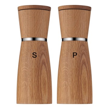 WMF - SET 2x Mlin za začine NATURE hrast