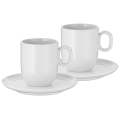 WMF - SET 2x Šalica za café creme s tanjurićem BARISTA 170 ml bijela