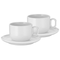 WMF - SET 2x Šalica za cappuccino s tanjurićem BARISTA 160 ml bijela