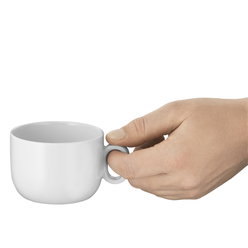 WMF - SET 2x Šalica za cappuccino s tanjurićem BARISTA 160 ml bijela