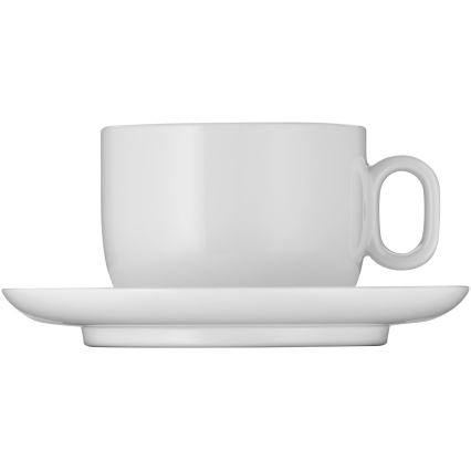 WMF - SET 2x Šalica za cappuccino s tanjurićem BARISTA 160 ml bijela