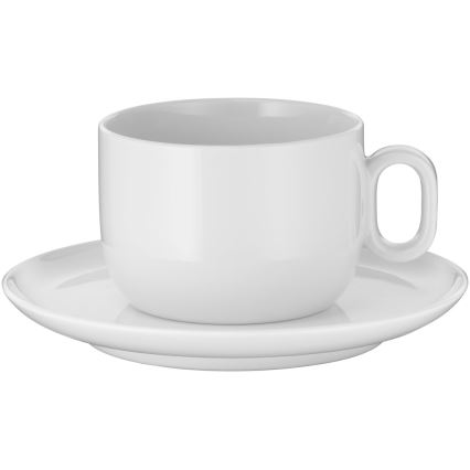 WMF - SET 2x Šalica za cappuccino s tanjurićem BARISTA 160 ml bijela