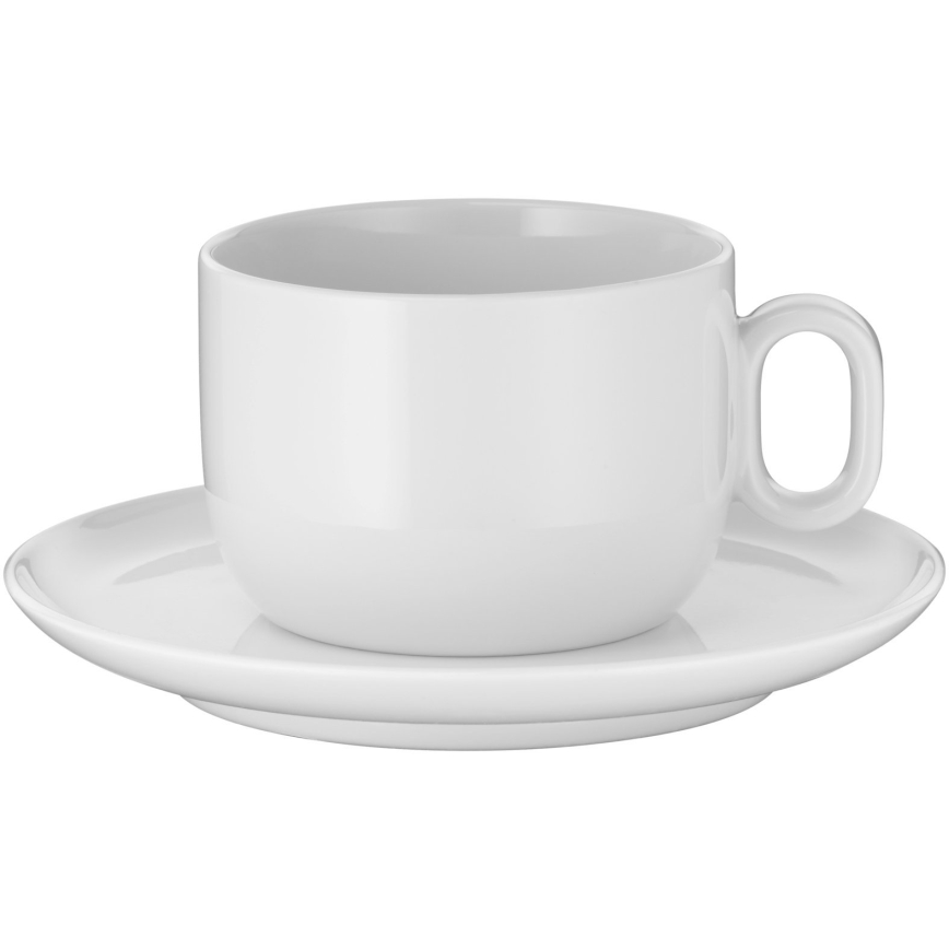 WMF - SET 2x Šalica za cappuccino s tanjurićem BARISTA 160 ml bijela