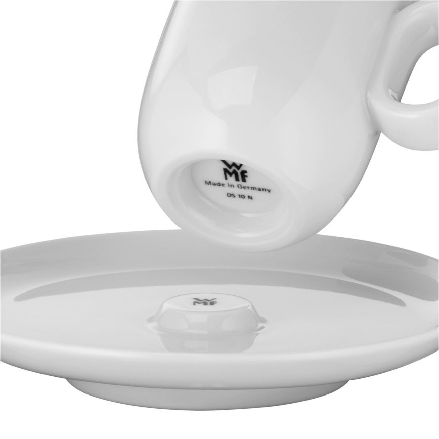 WMF - SET 2x Šalica za espresso s tanjurićem BARISTA bijela