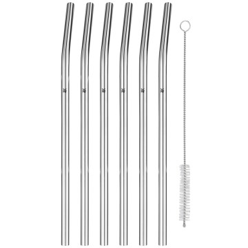 WMF - SET 6x Nehrđajuće slamke BARIC + četkica za čišćenje