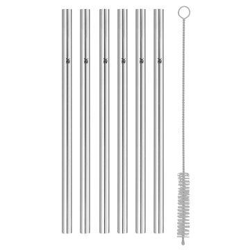 WMF - SET 6x Slamke od nehrđajućeg čelika BARIC + četkica za čišćenje