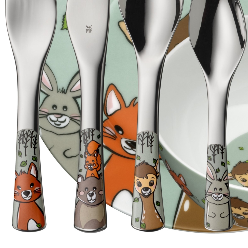 WMF - Set dječjeg posuđa i pribora za jelo FOREST FRIENDS 6kom