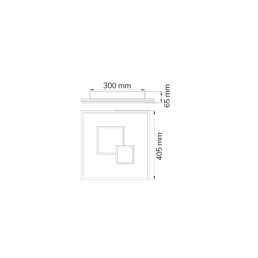 Wofi 11247 - LED Prigušiva stropna svjetiljka NADRA LED/27W/230V