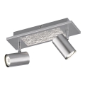 Wofi 11590 - LED Ugradbena svjetiljka BALI 2xGU10/5W/230V + LED/4,5W/230V