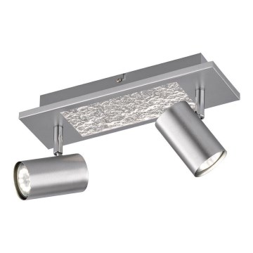 Wofi 11590 - LED Ugradbena svjetiljka BALI 2xGU10/5W/230V + LED/4,5W/230V