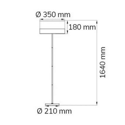 Wofi 11765 - Podna lampa DAVIE 1xE27/40W/230V