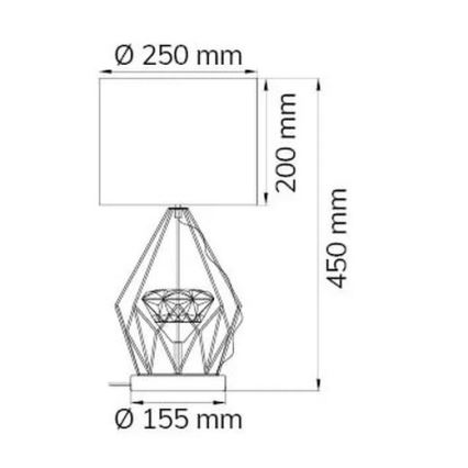 Wofi 11977 - LED Prigušiva stolna lampa AMY LED/10W/230V