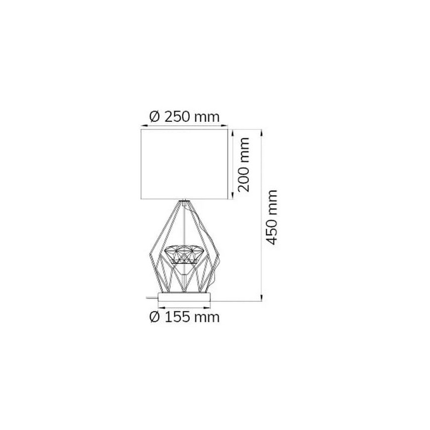Wofi 11977 - LED Prigušiva stolna lampa AMY LED/10W/230V