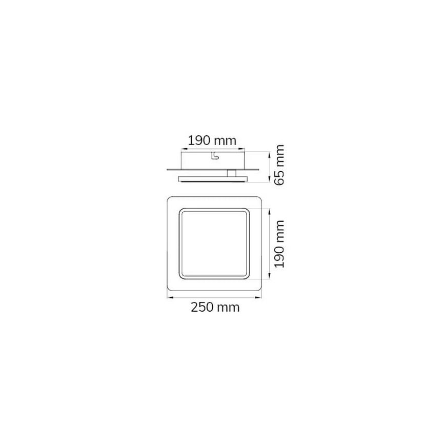 Wofi 12052 - LED Stropna svjetiljka SUTTER LED/10,5W/230V 3000K mat krom