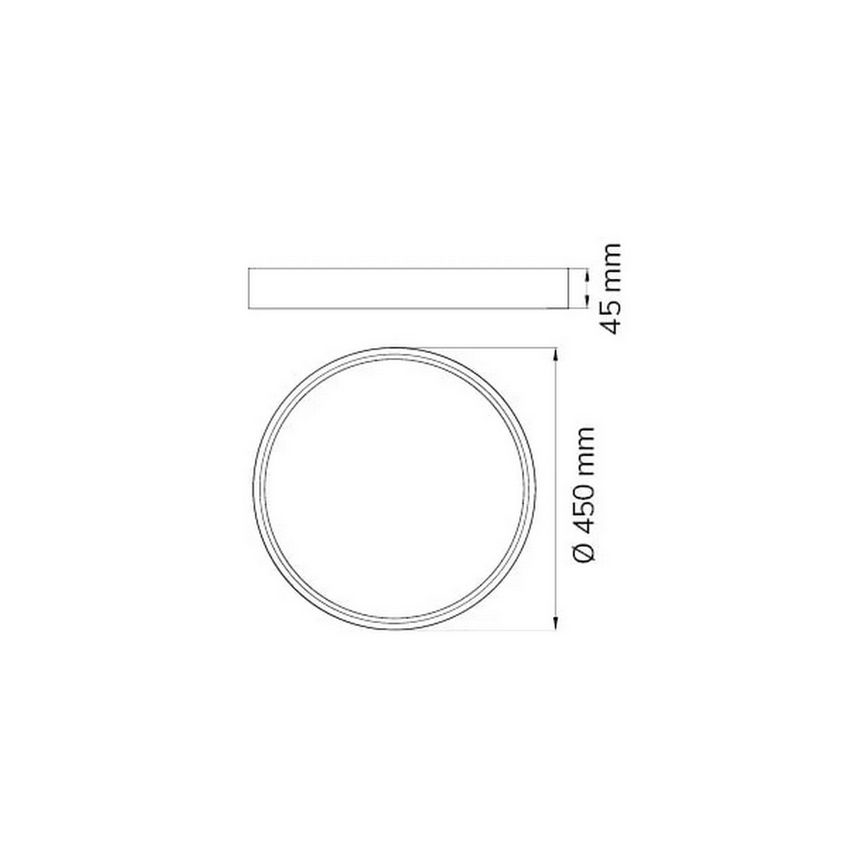Wofi 12055 - LED Stropna svjetiljka DUBAI LED/27,5W/230V bijela