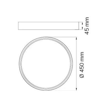 Wofi 12056 - LED Stropna svjetiljka DUBAI LED/27,5W/230V antracit