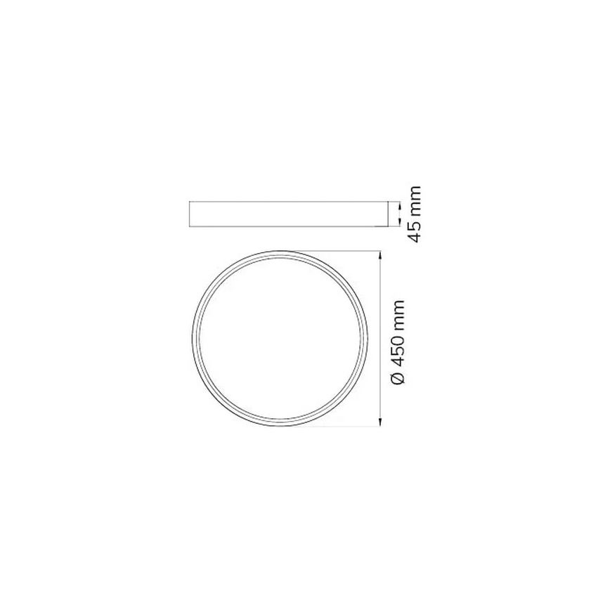 Wofi 12056 - LED Stropna svjetiljka DUBAI LED/27,5W/230V antracit