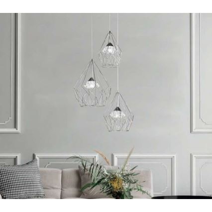 Wofi 12067 - LED prigušivački luster na užetu AMY 3xLED/8W/230V