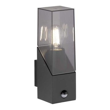 Wofi 12224 - Vanjsko zidno svjetlo s senzorom MARCOS 1xE27/23W/230V IP54